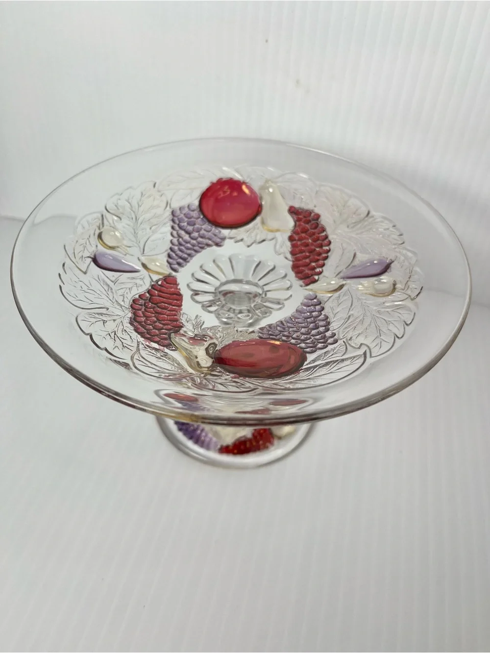 Vintage Westmoreland Della Robbia Compote/Footed Mint Dish